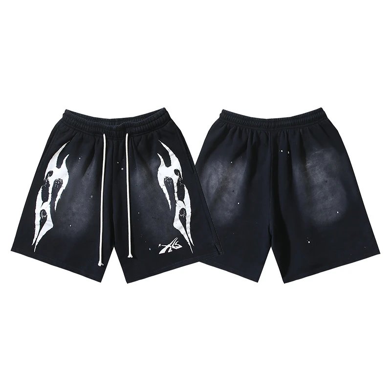 Hellstar Shorts Washed Black