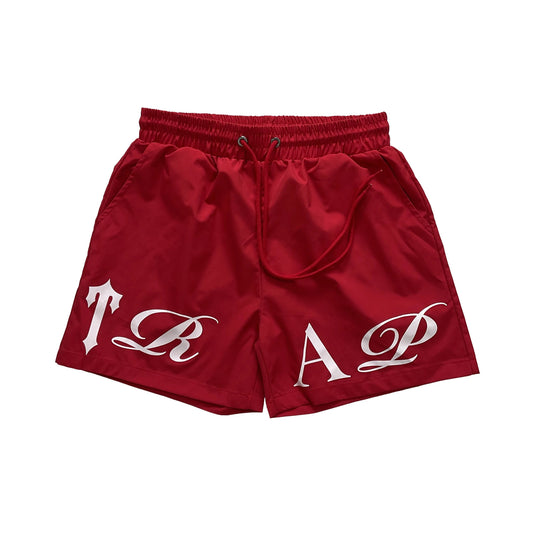 Trapstar "star" Shorts Red