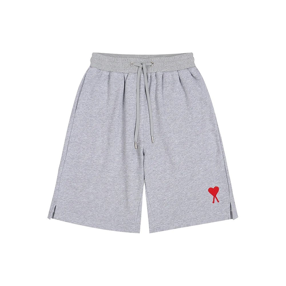 Ami Paris Shorts Grey (Red Icon)