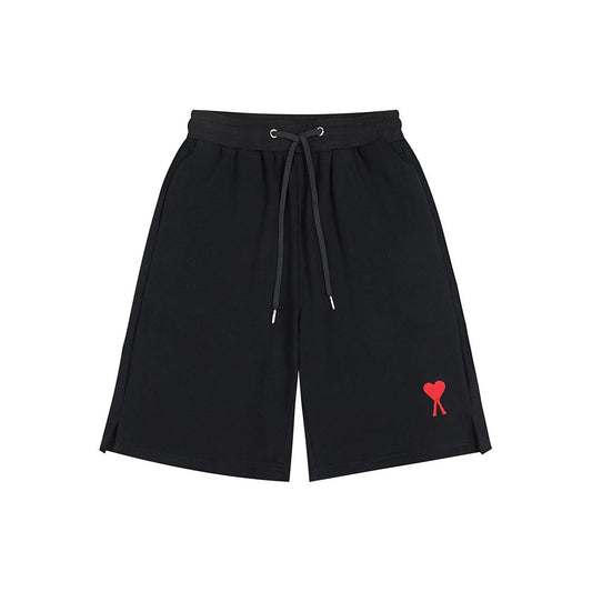 Ami Paris Shorts Black (Red Icon)