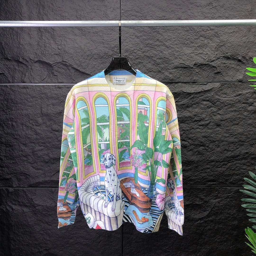 Casablanca House Knit Sweater Colored