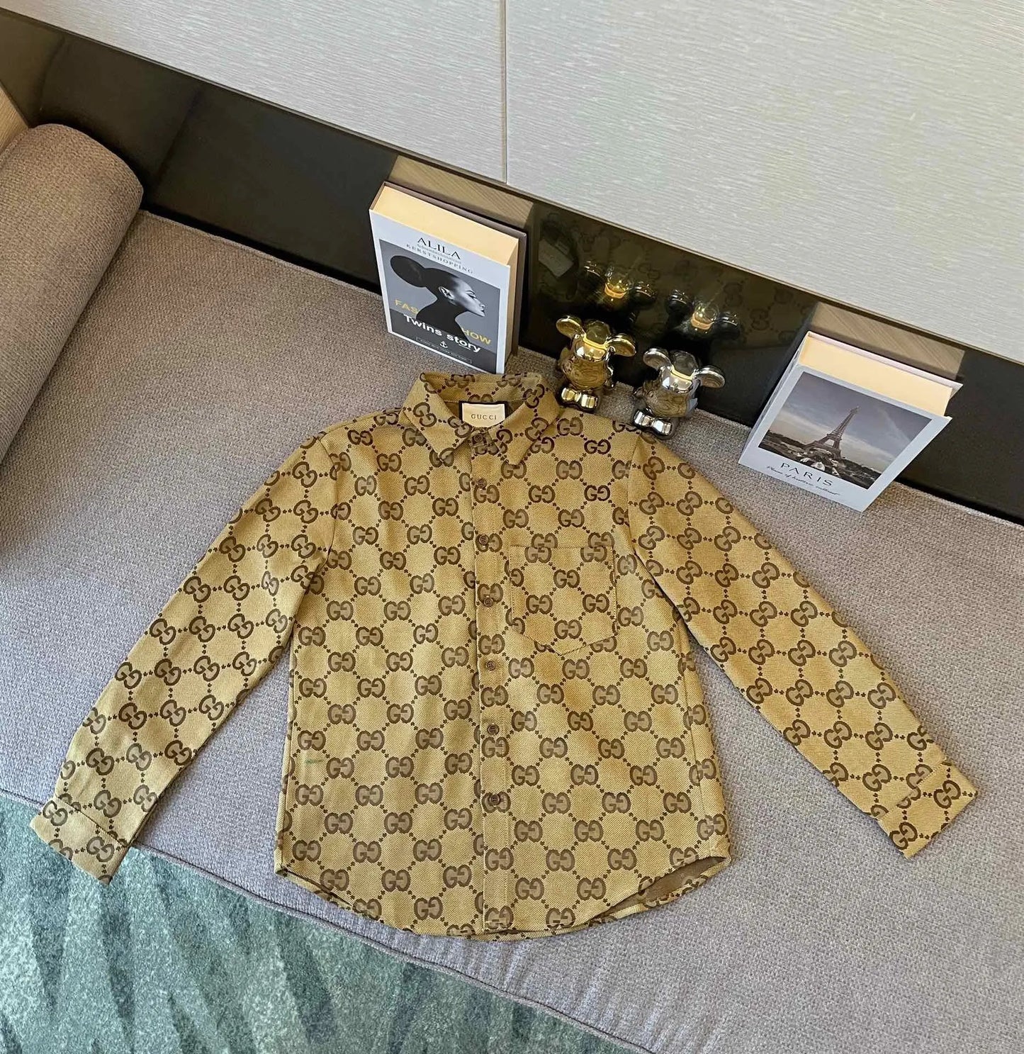 Gucci GG thin Jacket Brown