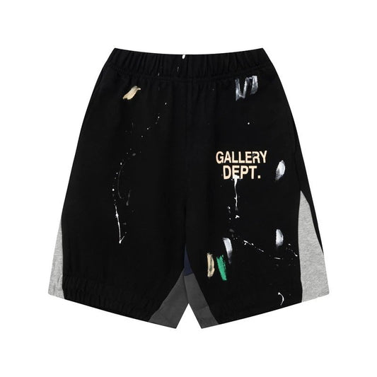 Gallery Dept. Paint Splatter Shorts Black
