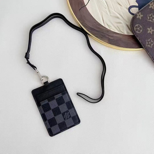 Louis Vuitton Monogram Necklace Wallet Black