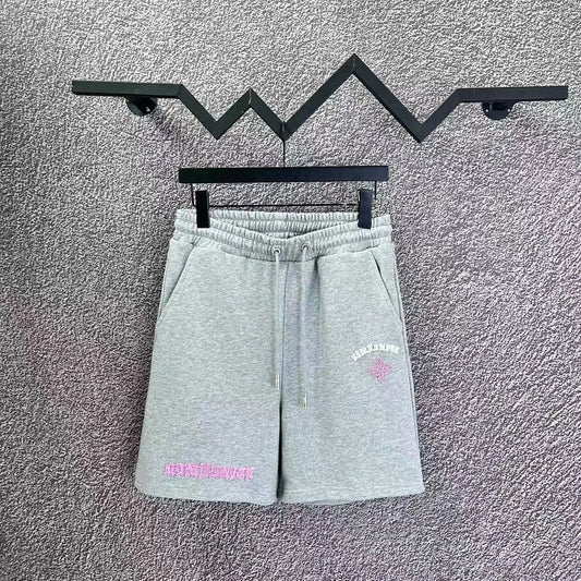 Chrome Hearts Pink Icon Shorts Grey