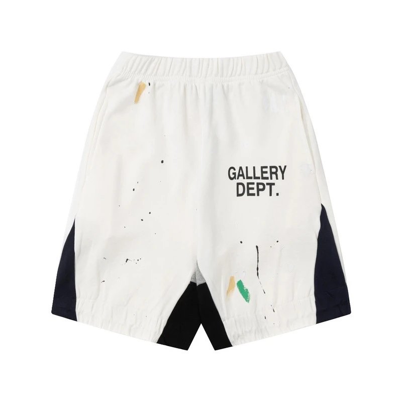 Gallery Dept. Paint Splatter Shorts White