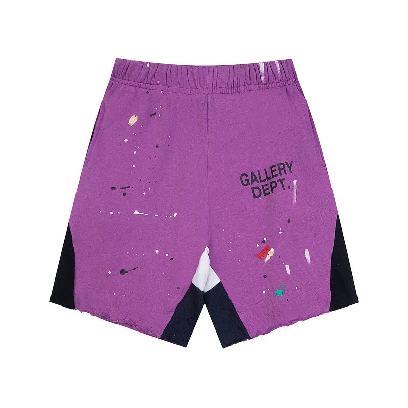 Gallery Dept. Paint Splatter Shorts Purple