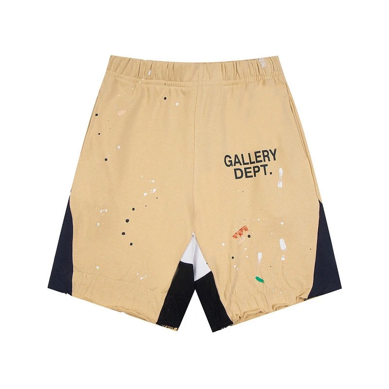 Gallery Dept. Paint Splatter Shorts Beige