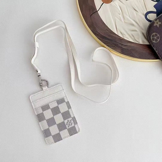 Louis Vuitton Monogram Necklace Wallet White