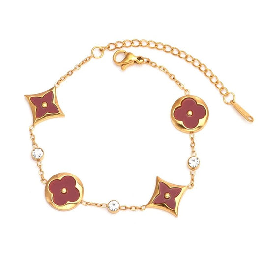 Louis Vuitton Bracelet Gold & Red