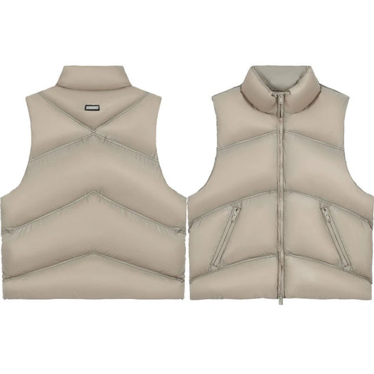 Represent Puffer Vest Beige