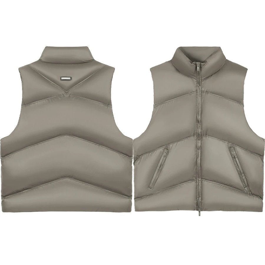 Represent Puffer Vest Grey
