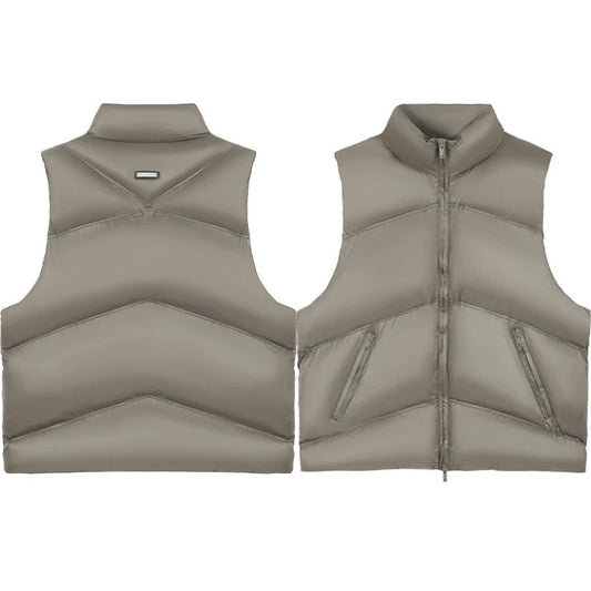 Represent Puffer Vest Grey