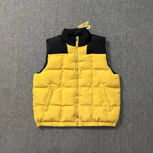 Corteiz Puffer Down Vest Yellow