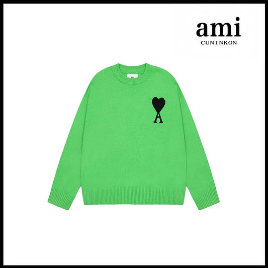 Ami Knit Sweater Alien Green (Black Icon)