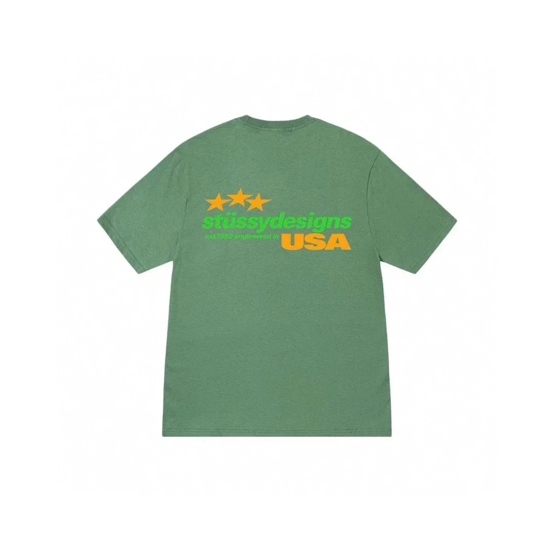 Stussy Designs Usa T-shirt Green