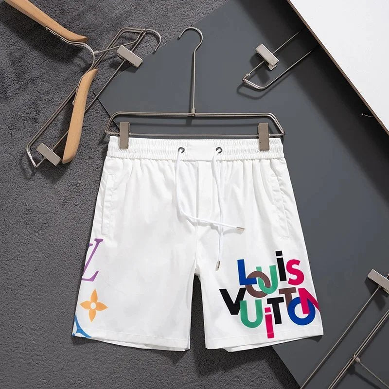 Louis Vuitton Shorts White (Colorful Letters)
