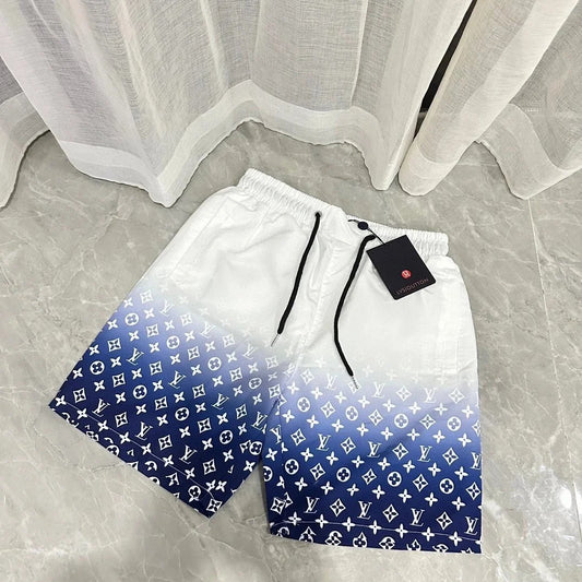 Louis Vuitton Shorts White Blue Black Fade