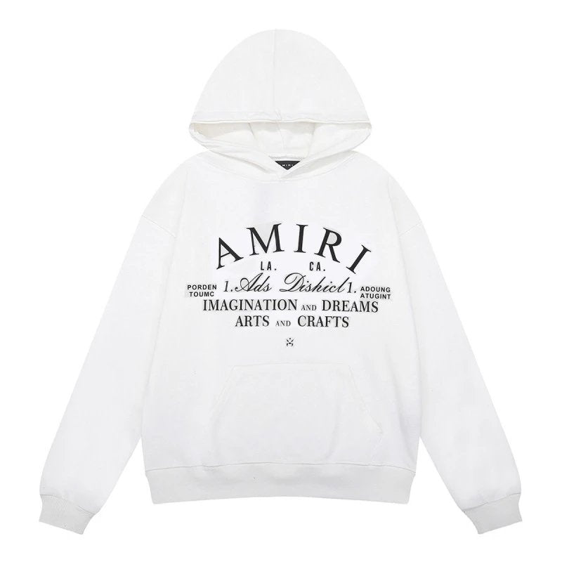Amiri off Basic Hoodie White
