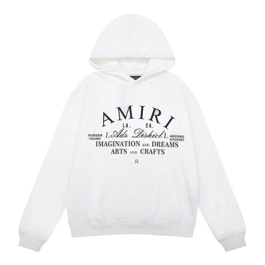 Amiri off Basic Hoodie White