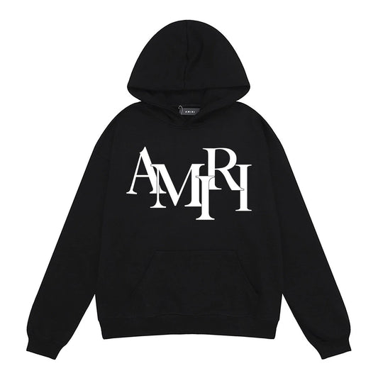 Amiri off writing Hoodie Black