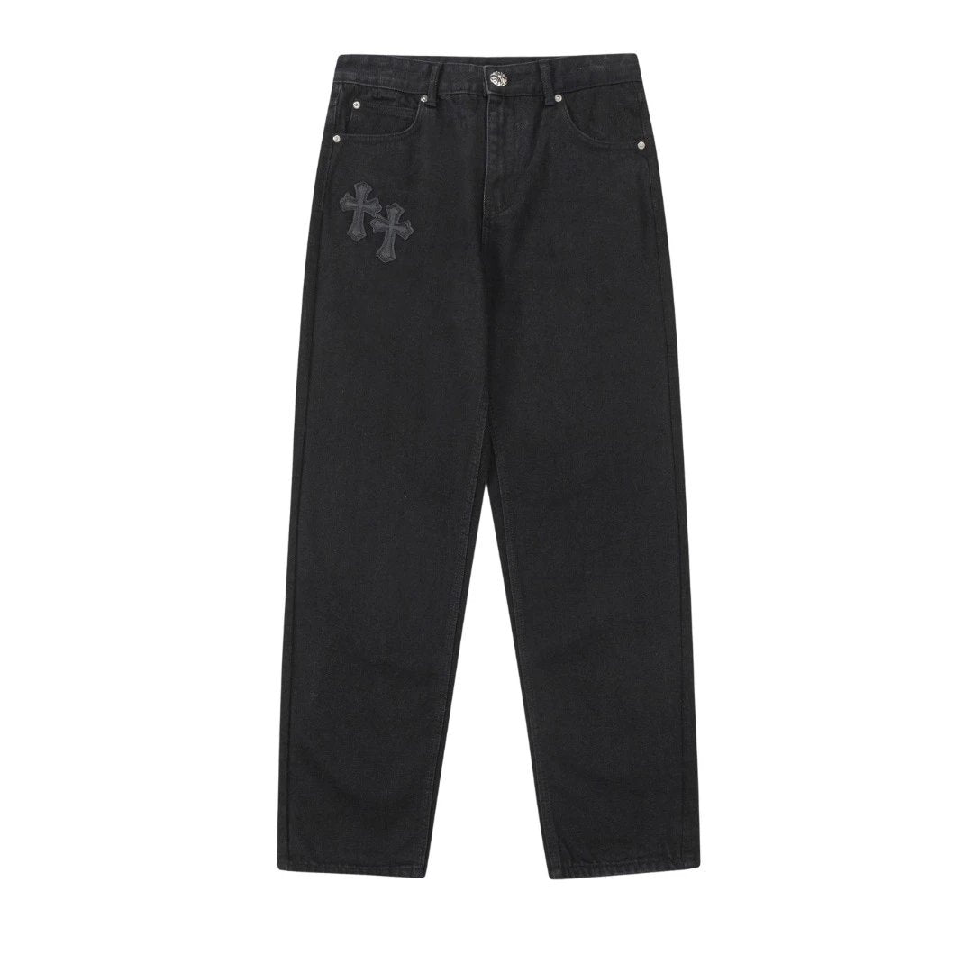 Chrome Hearts Black Crosses Jeans Black