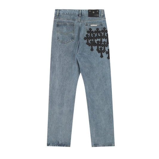 Chrome Hearts Black Crosses Jeans