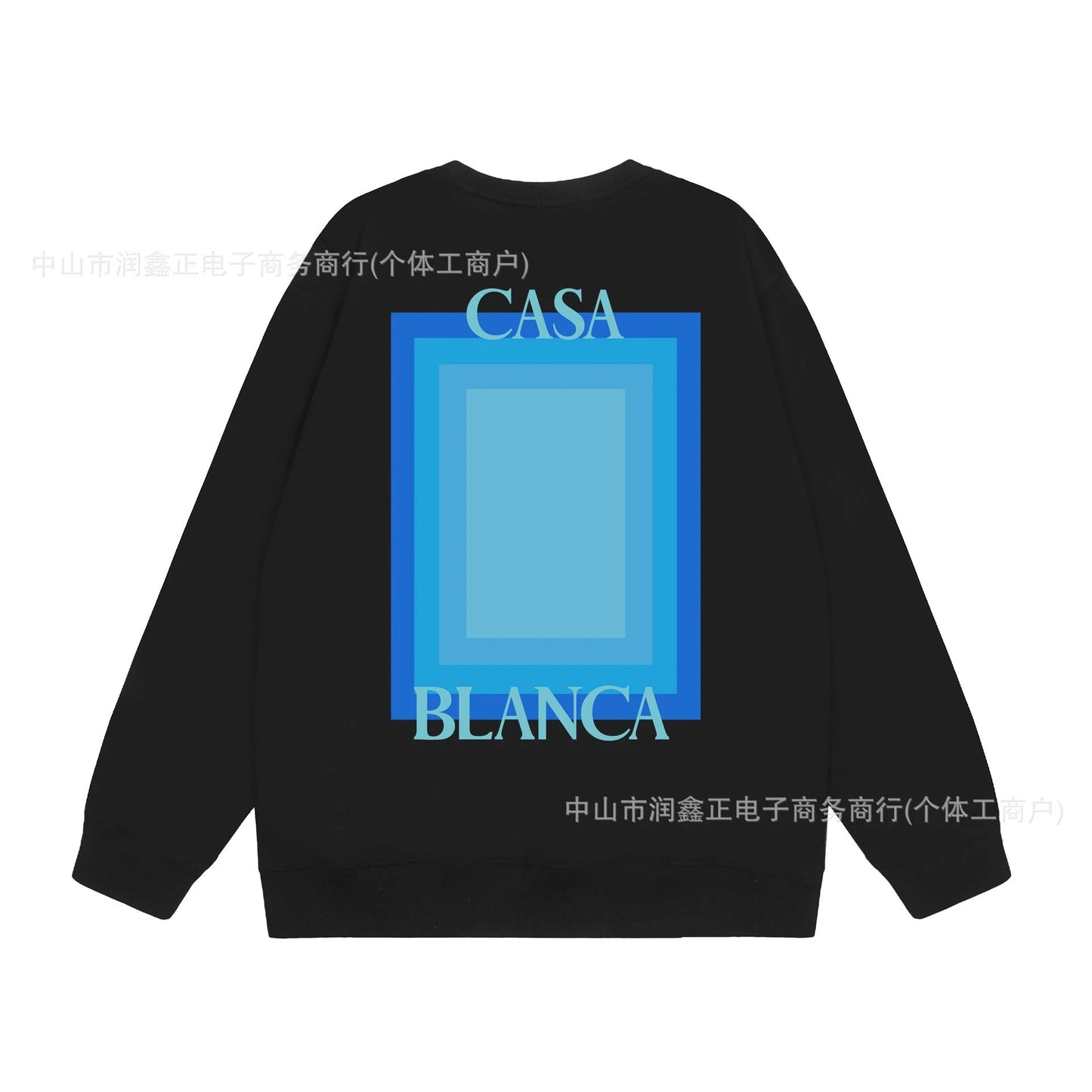 Casablanca Blue Square Sweater Black