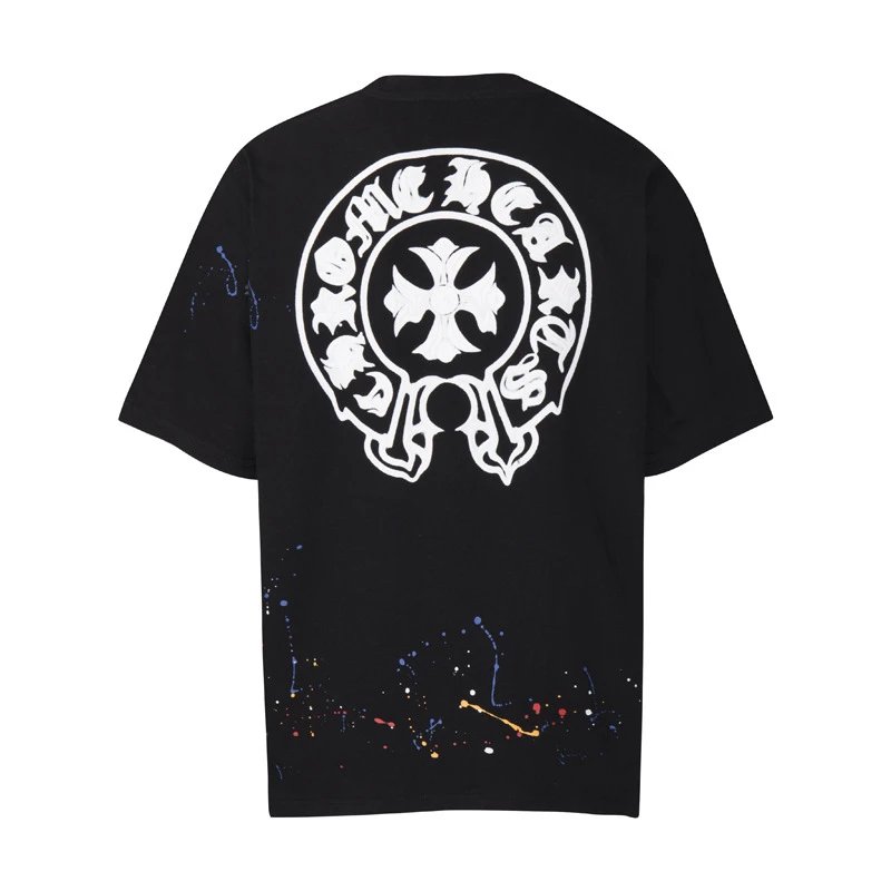 Chrome Hearts Paint splatter T-shirt Black