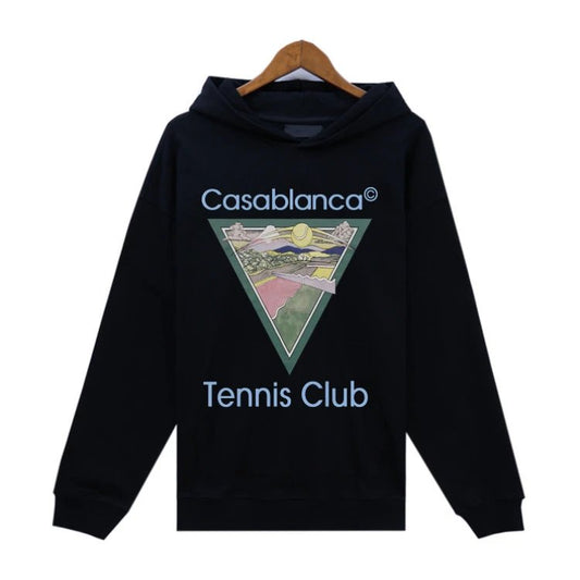 Casablanca Tennis Club Hoodie Black