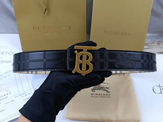 Burberry Belt TB Black Gold