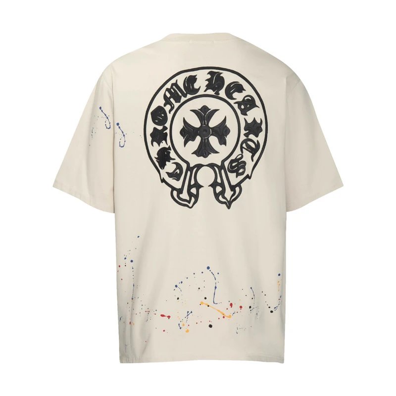 Chrome Hearts Paint splatter T-shirt White