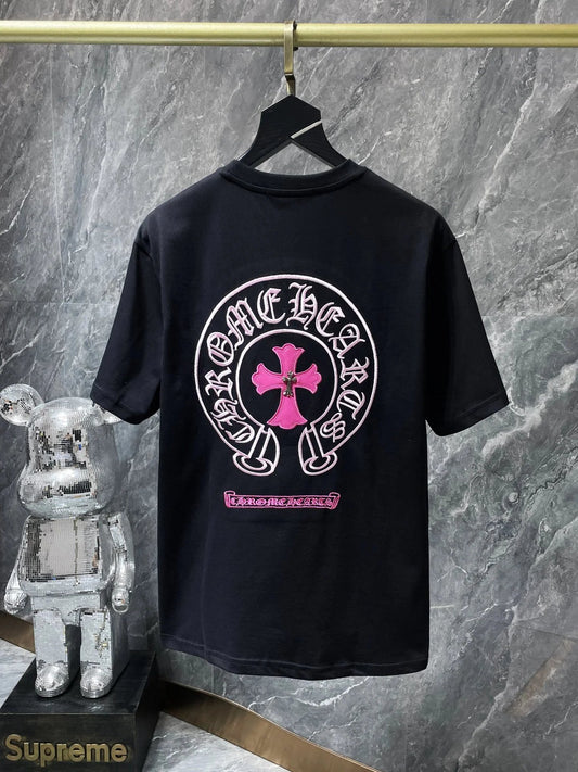 Chrome Hearts T-shirt Black Pink