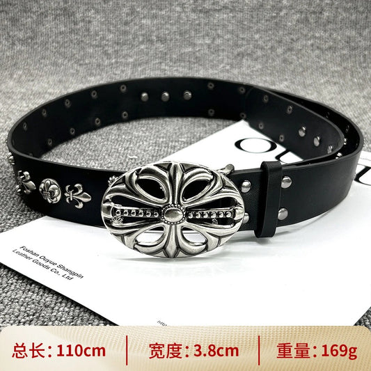 Chrome Hearts Belt Black Silver