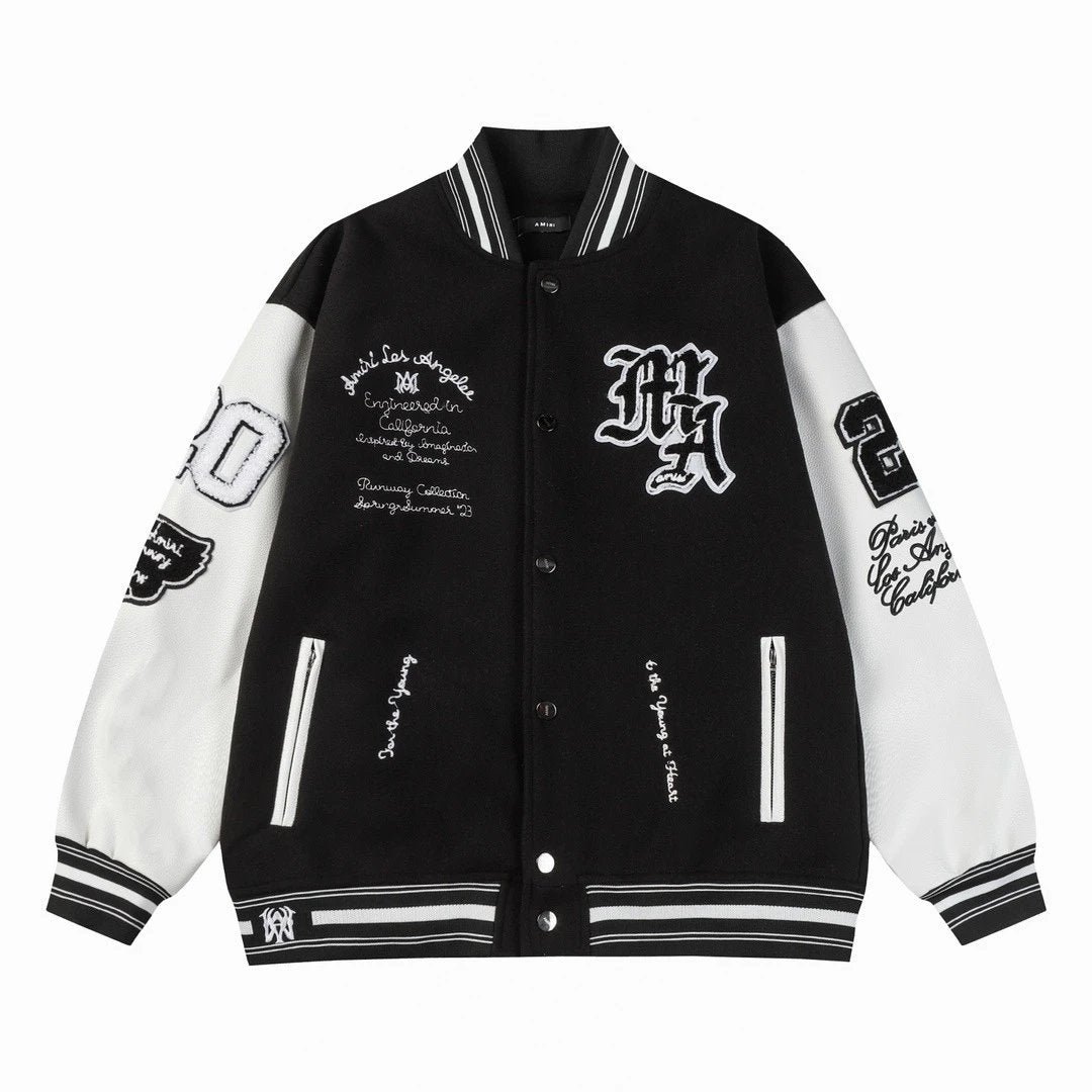 Amiri College Jacket Black