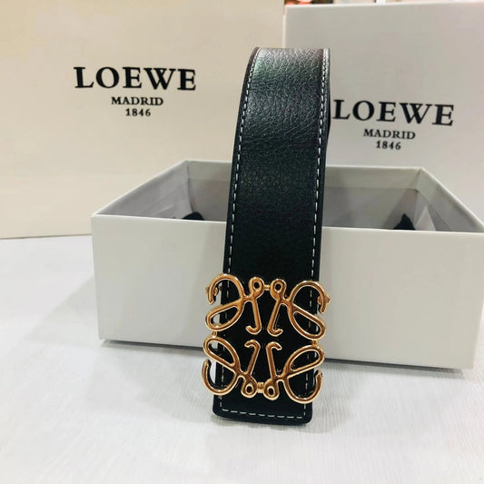 Loewe Belt Black Golden