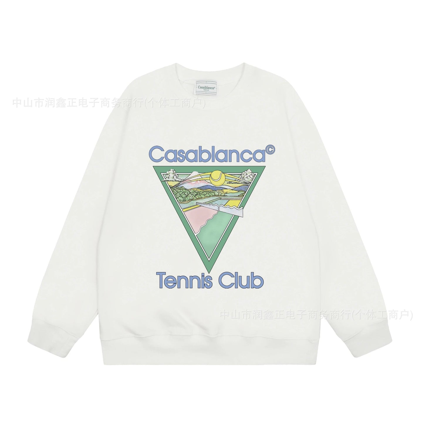 Casablanca Tennis Club Sweater White