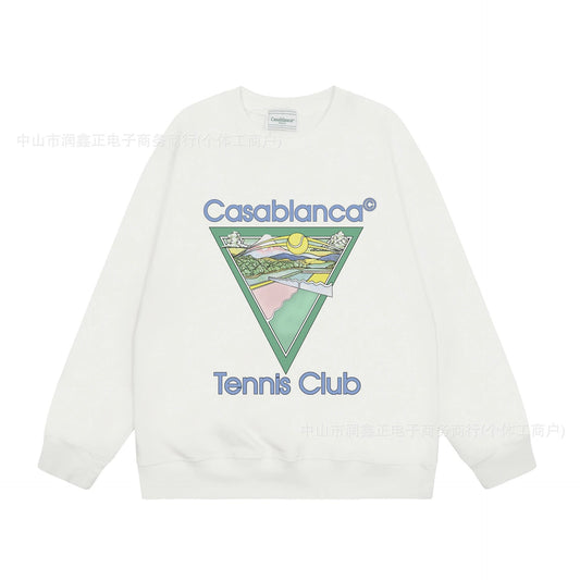 Casablanca Tennis Club Sweater White