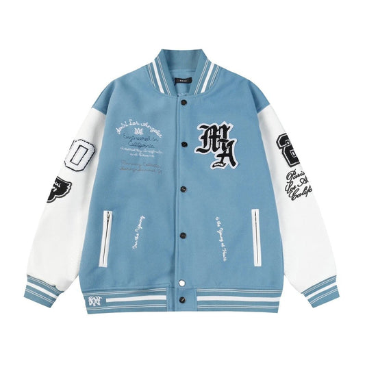 Amiri College Jacket Light Blue