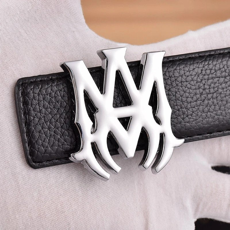 Amiri Icon Belt Silver