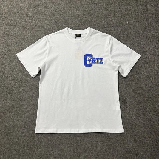 Corteiz T-shirt White (small Blue Logo)