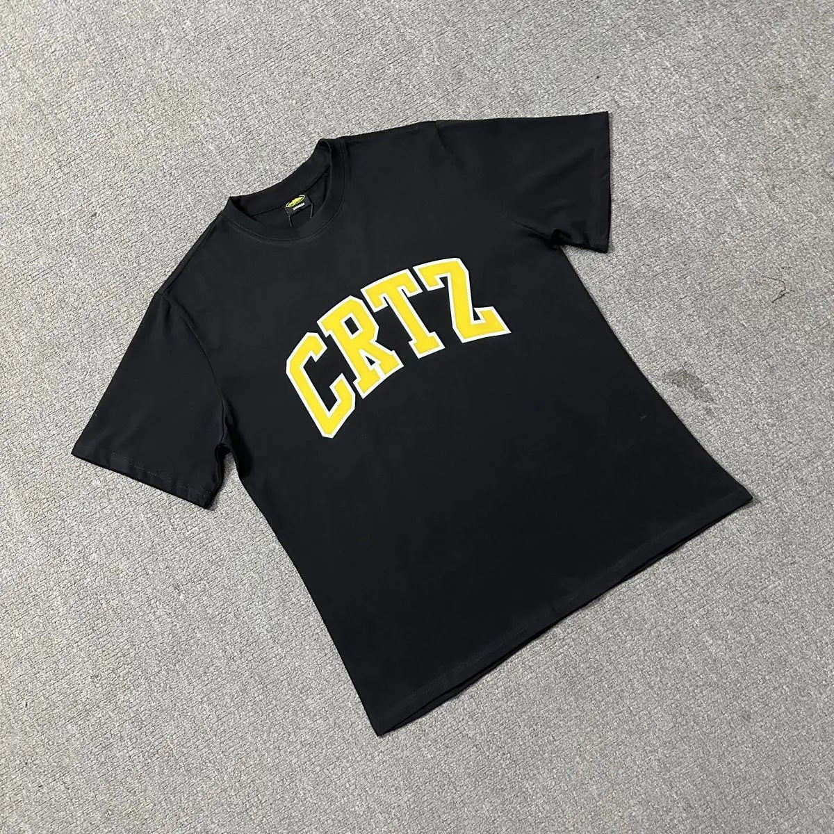 Corteiz T-shirt Black (Yellow CRTZ)