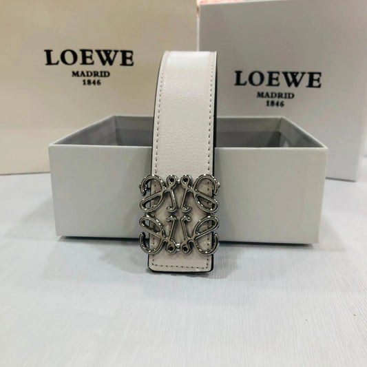Loewe Belt White Silver