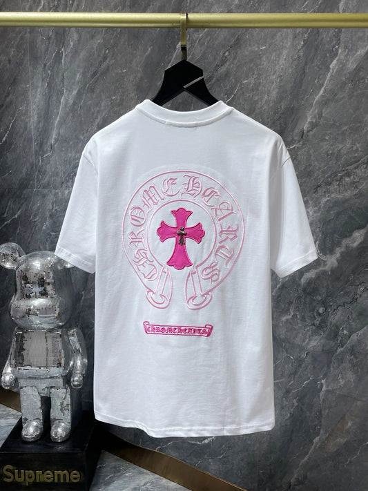 Chrome Hearts T-shirt White Pink