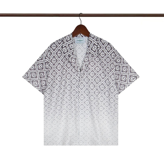 Casablanca Black Fading Summer Shirt White