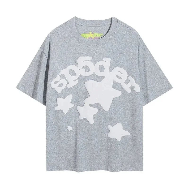 Spider Stars T-shirt Grey