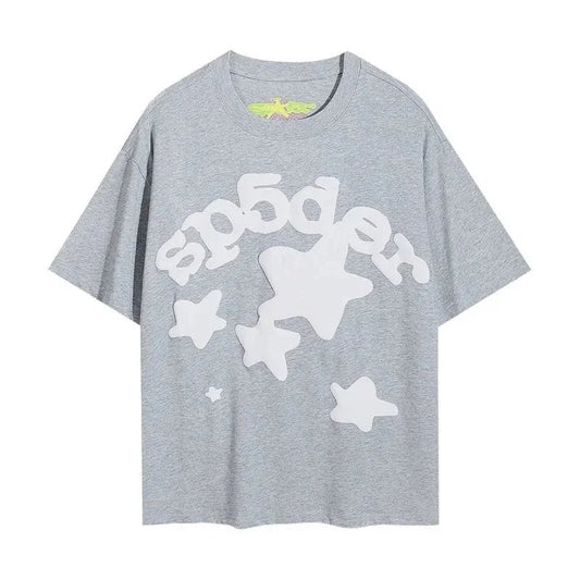 Spider Stars T-shirt Grey