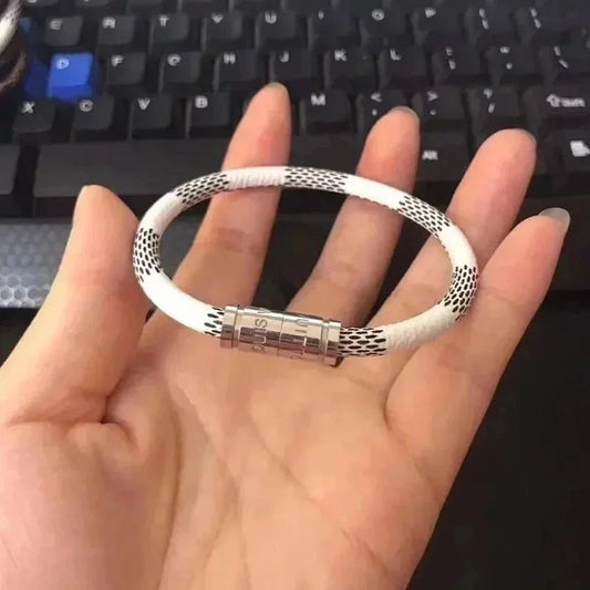 Louis Vuitton Keep it Bracelet White & Black (Silver)
