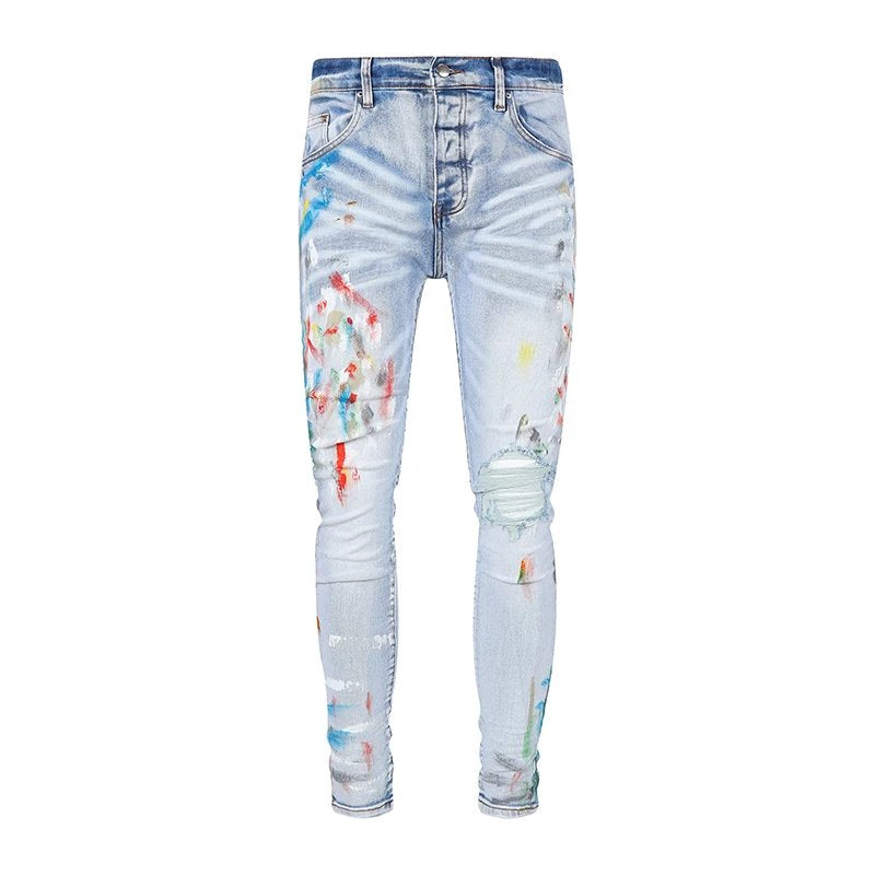 Amiri Skinny painted Jeans