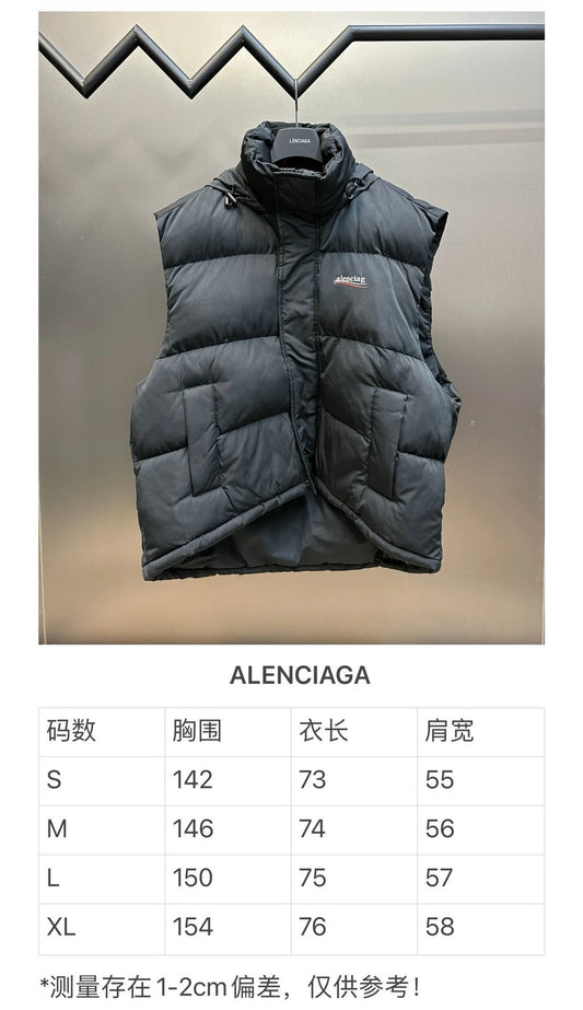 Balenciaga small icon Puffer Vest Black